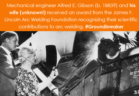 Mechanical engineer Alfred E. Gibson (b. 1883?) and his wife (uknown!)