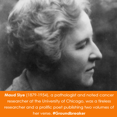 Maud Slye (1879-1954), a pathologist and noted cancer researcher