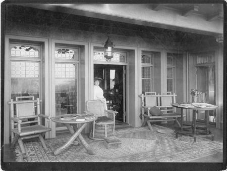 Alice Barney, porch at Ban-y-Bryn, c. 1890, Accession 96-153, Box 2, Folder 4.153, Smithsonian Insti