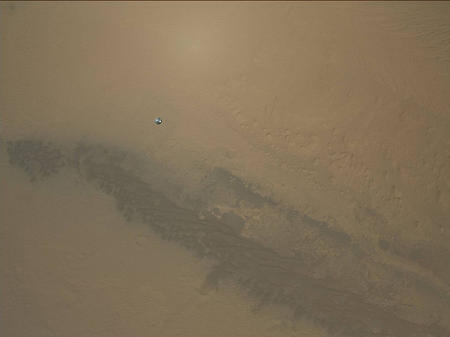 NASA's Curiosity rover landing on Mars, Photo: NASA / JPL / MSSS / Emily Lakdawa