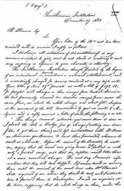 Handwritten text of Henry's letter to B. Blanco