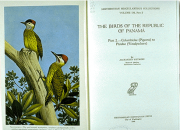 Title page Wetmore's book and a picture of two woodpeckers