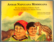 Front cover of the book "We are the Children of Mother Earth," depicting two children