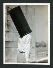 Frank Thone with waste can on top of his head. Record Unit 7091: Science Service, Records, circa 191