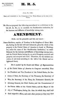 House Resolution 5 Amended, April 21, 1846, pp. 1-13, United States Congress, Courtesy of the Librar
