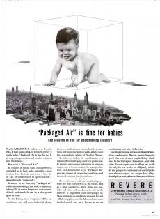 An advertisement for packaged air featured in Life Magazine, January 24, 1944.