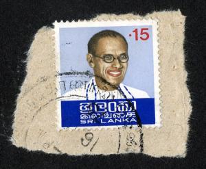 Stamp depicting S. W. R. D. Bandaranaike