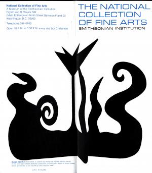 National Collection of Fine Arts brochure, circa 1970, Smithsonian Institution Archives.