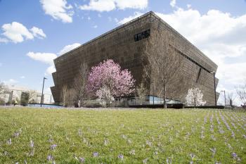 The completed National Museum of African American History and Culture, 2016. 