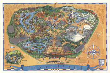 Disneyland map, 1966