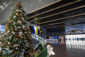 Holiday decorations at the National Museum of African American History and Culture, 2016