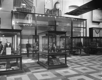 Exhibit of the Star-Spangled Banner, exhibited in the Arts and Industries Building, 1928.