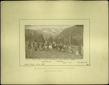 The Hayden Survey Party in Colorado, 1874.