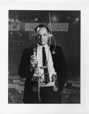 NBC news commentator Edwin Newman, 1968