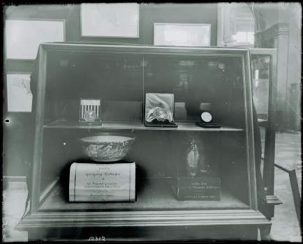 Exhibit Case Containing Presidential Artifacts