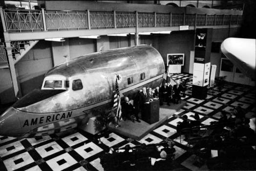 Presentation of Douglas DC-7 in the Arts and Industries Building