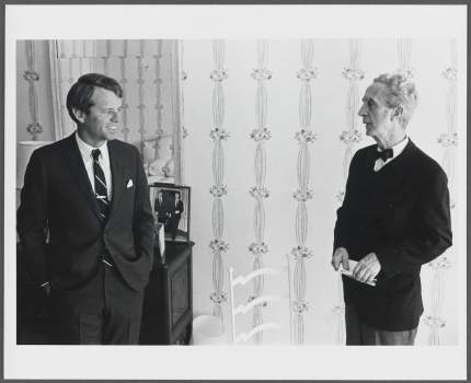 Reference photo for Norman Rockwell’s portrait of Robert F. Kennedy, c. 1968. Courtesy of the Norman Rockwell Museum Collections.