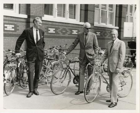 Senior Administrators with Bicycles 