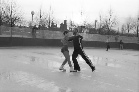 Christine Smith and Gary Sturm Ice Dancing, 1981, by Dane Penland, Smithsonian Institution Archives,