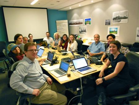 Participants at the Smithsonian Institution Archives Wikipedia Meetup, May 25, 2012