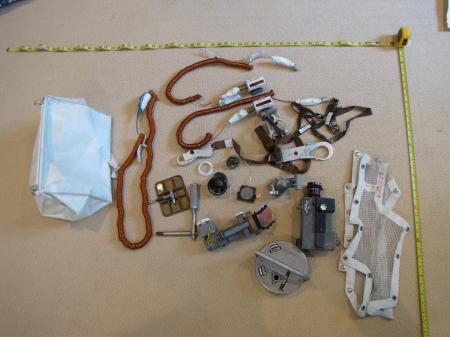Objects from Apollo 11 bag. Courtesy of the National Air and Space Museum.