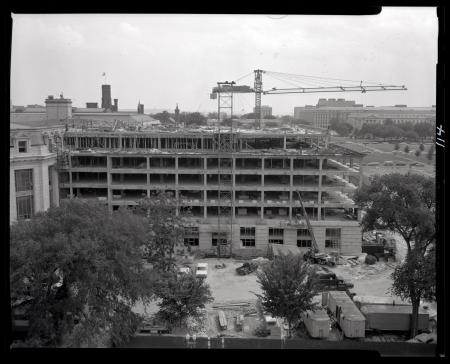 Construction of West Wing of Museum of Natural History