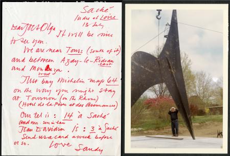 Letter from (Sandy) Alexander Calder to Joseph and Olga Hirshhorn, July 13, 1966. Record Unit 7449 -