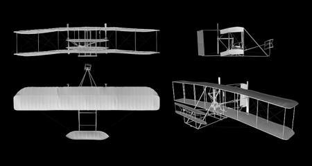 The 3-D scan of the Wright Flyer allows users to explore the fine details of the artifact, providing