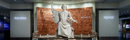 George Washington Statue and the Nation We Build Together Gateway, National Museum of American Histo