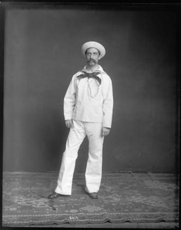Unidentified Male in U.S. Navy Uniform, 1890s