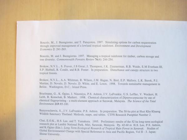 A page of the 1999 bibliography, specifically featuring economic articles.